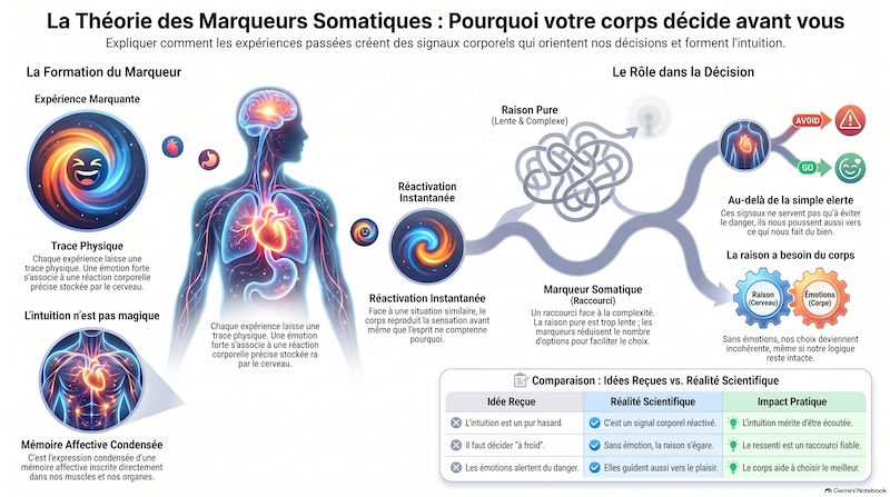 La théorie des marqueurs somatiques : ce que Damasio a démontré